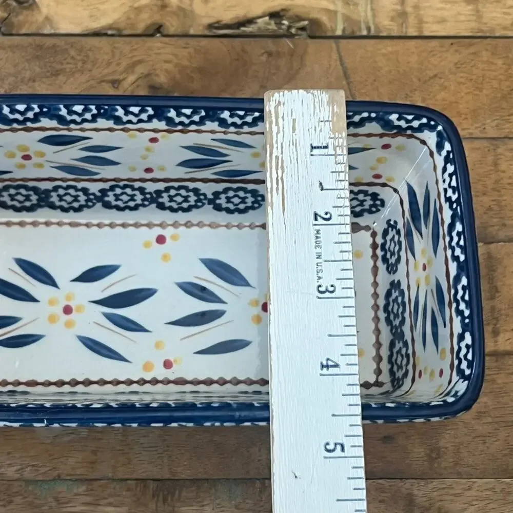 Temptations By Tara Old World Blue Floral Baking Dishes 1 & 1.5 Quart